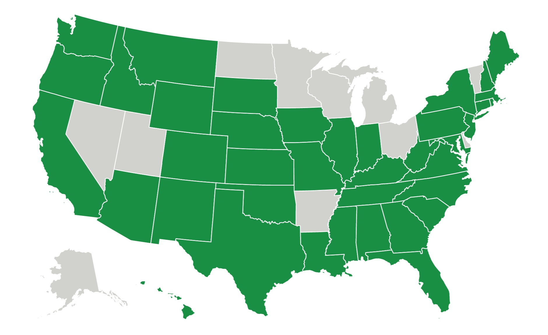 States I've traveled to